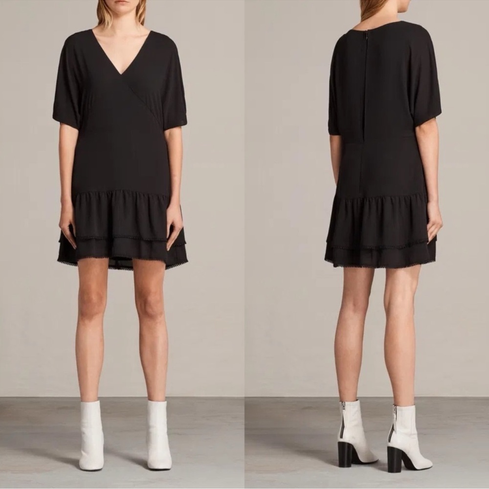 AllSaints Black Marley Dress